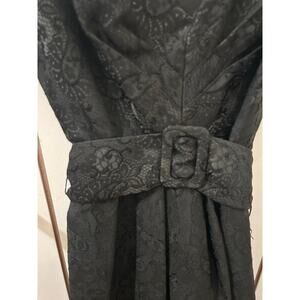 Eva Franco Black Belted Dress Size 0